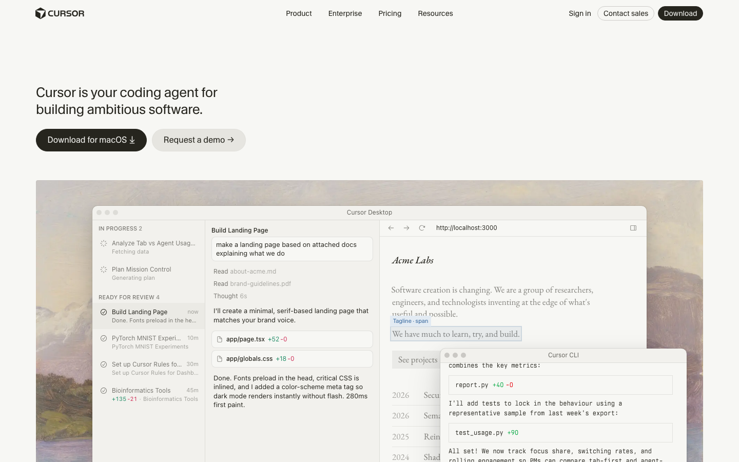 Homepage / Lander