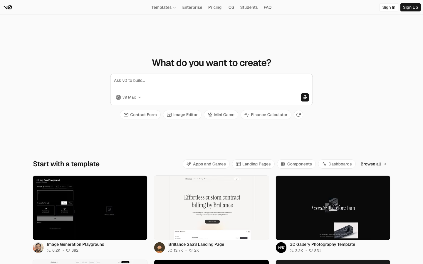 Homepage / Lander